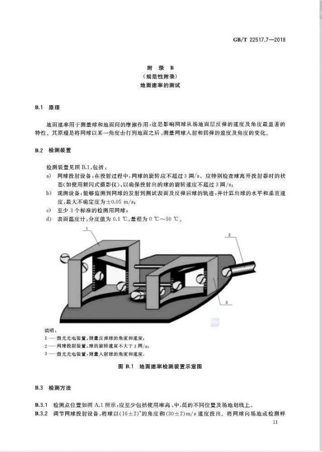 GBT 22517.7-2018体育场地使用要求及检验方法 第7部分：网球场地